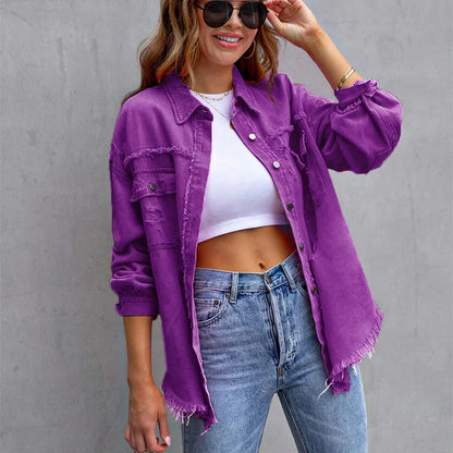 Damen Jeansjacke Norvielle Zeitloser Stil Komfort