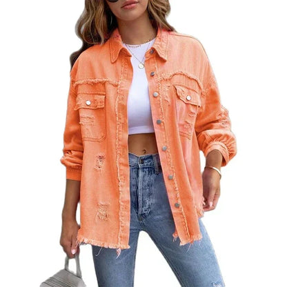 Damen Jeansjacke Norvielle Zeitloser Stil Komfort