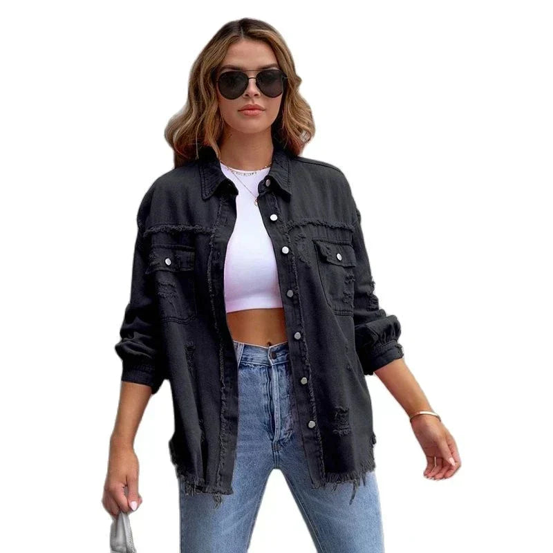 Damen Jeansjacke Norvielle Zeitloser Stil Komfort