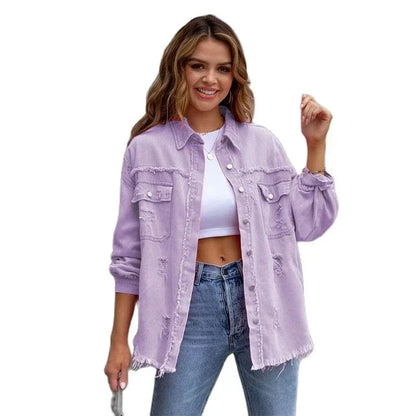 Damen Jeansjacke Norvielle Zeitloser Stil Komfort