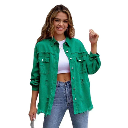 Damen Jeansjacke Norvielle Zeitloser Stil Komfort - Norvielle
