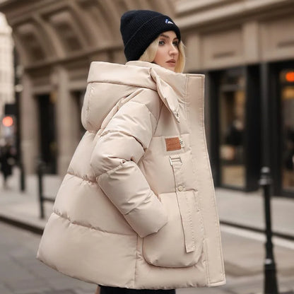 Norvielle Damen Klassische Pufferjacke