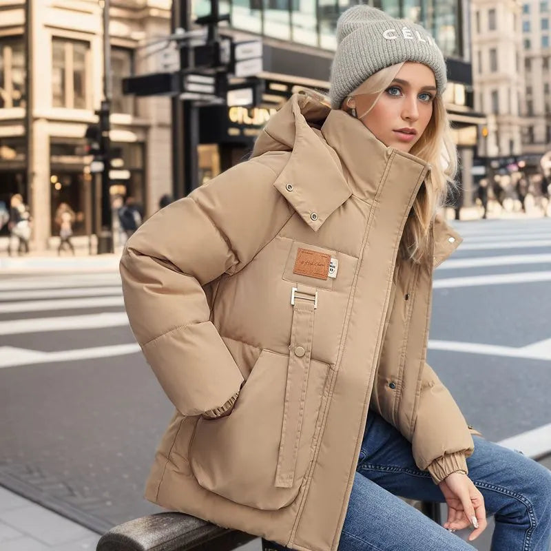 Norvielle Damen Klassische Pufferjacke