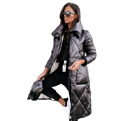 Norvielle Damen Gesteppte Parka-Jacke Baumwolle