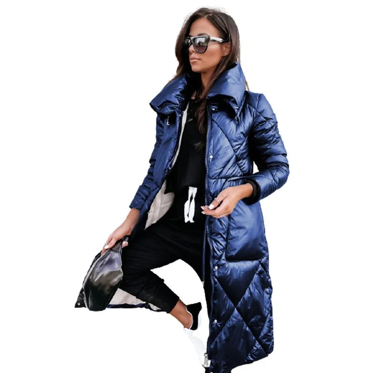 Norvielle Damen Gesteppte Parka-Jacke Baumwolle