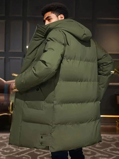 Herren Parka Wasserdicht Gerade Form