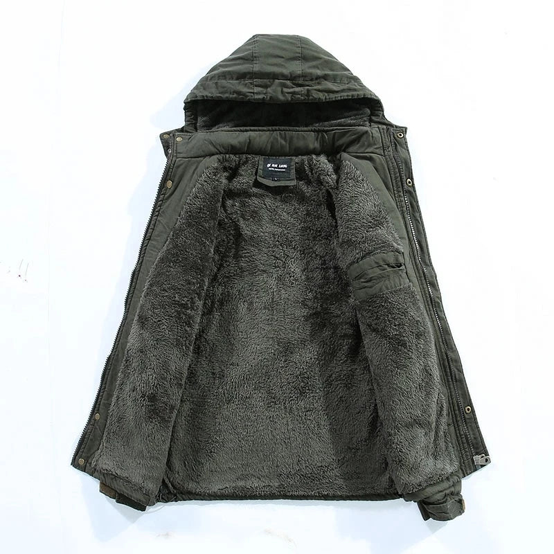 Byron Damen Fleecejacke Kapuze Bequem Grün
