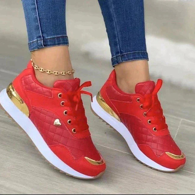 Damen Plateau Turnschuhe Norvielle