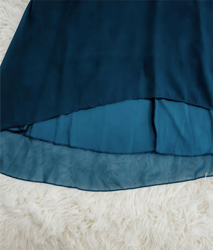 Damen Chiffon Midi-Kleid Elegant