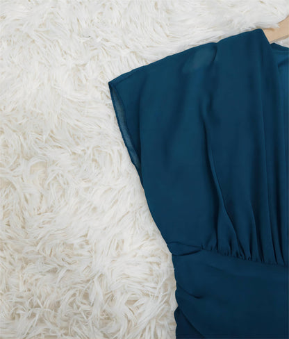 Damen Chiffon Midi-Kleid Elegant