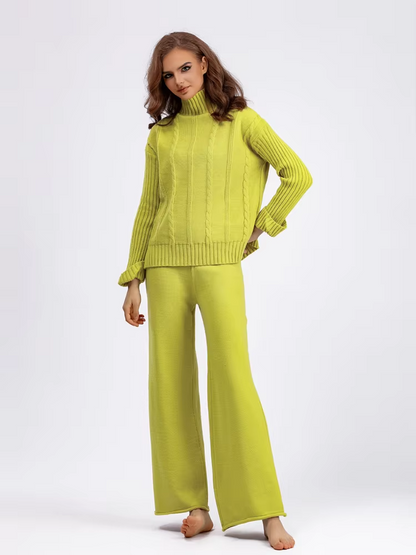 Norvielle Damen Strick-Kleid-Set Trendig