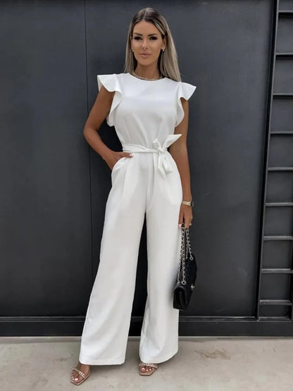 Norvielle Damen Jumpsuit Elegant Hochzeit Schwarz - Norvielle