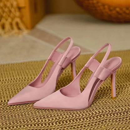Damen Slingback Pumps Spitze Zehenform