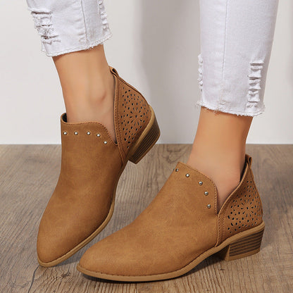 Damen Zehen-Hohlstiefeletten Vintage Spitze