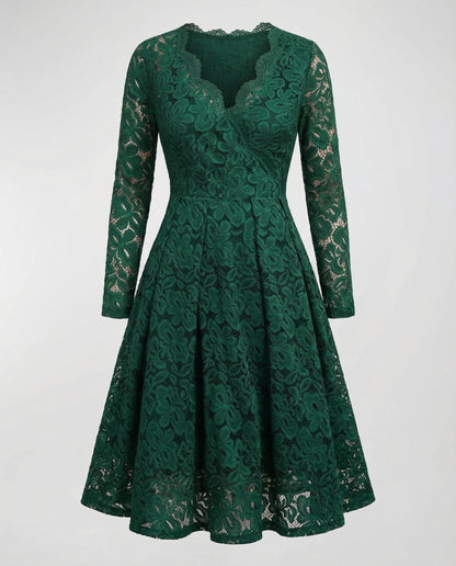 Damen Spitzenkleid Elegant