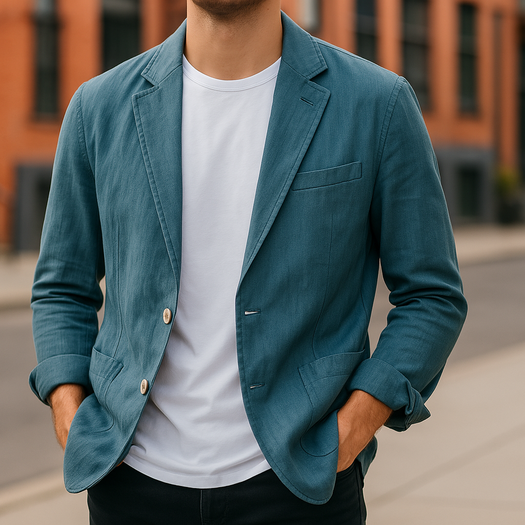 Bequemer Herren Leinenblazer