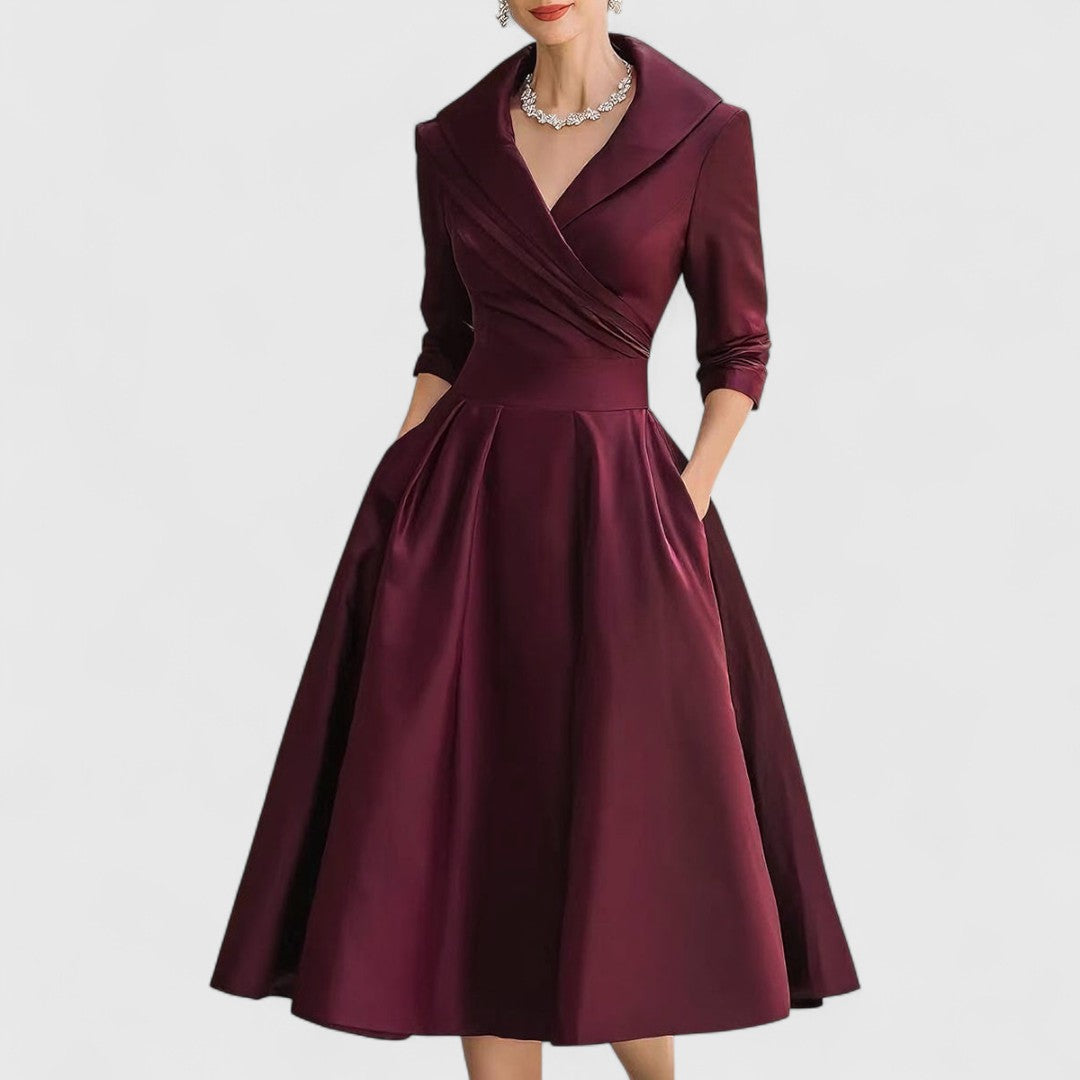 Marley Damen Midi-Kleid Schmeichelnde Silhouette