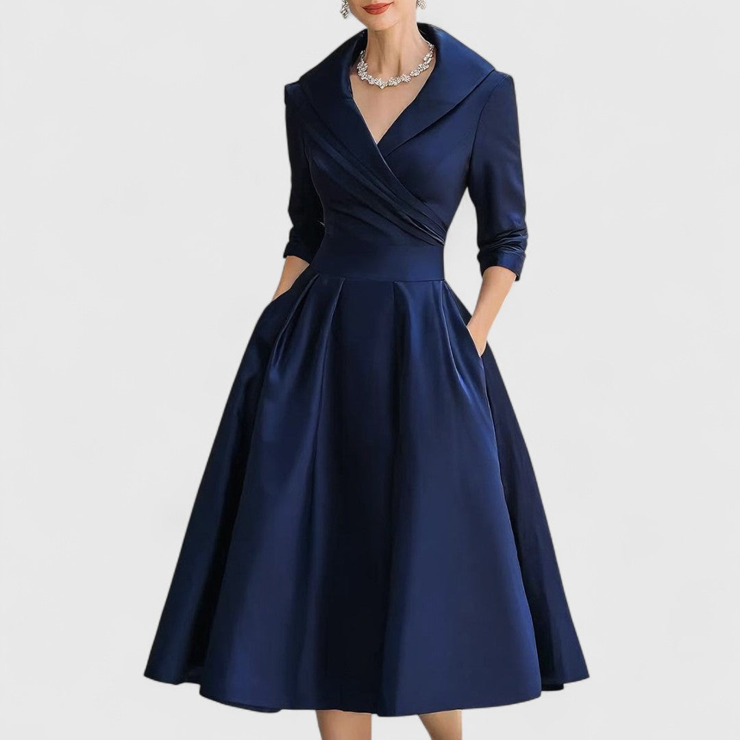 Marley Damen Midi-Kleid Schmeichelnde Silhouette - Norvielle