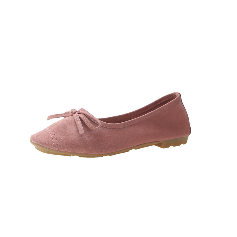 Damen Ballerinas Weiches Obermaterial Zartes Schleifen-Design