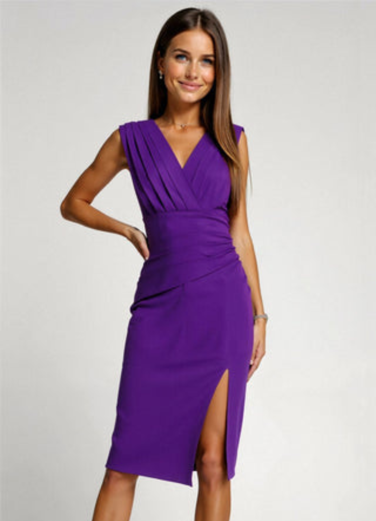 Elegantes Damen Kurzkleid Midi - Norvielle