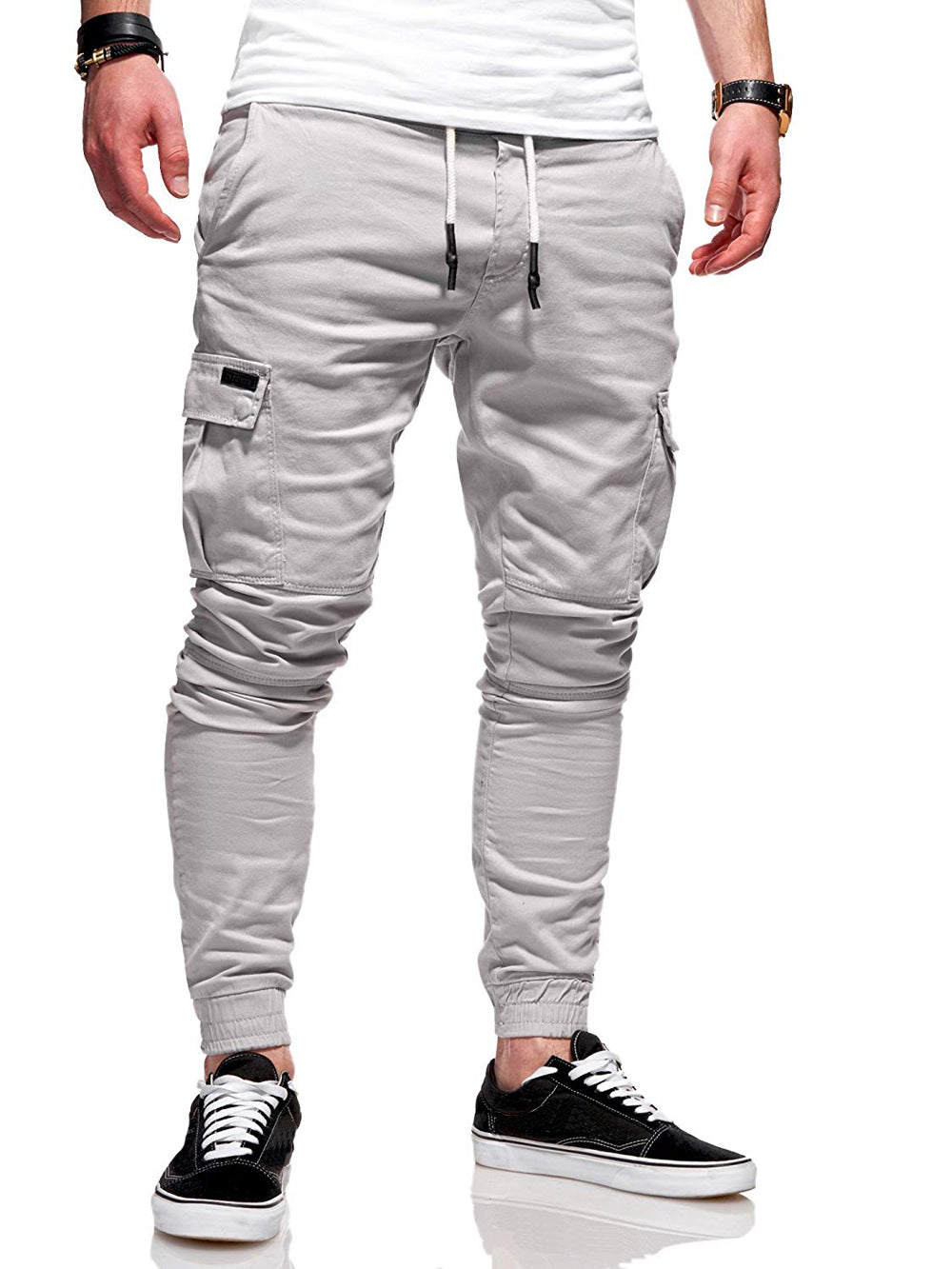 Herren Joggerhose Slim Fit Baumwolle
