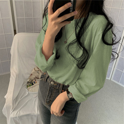 Damen Langarmshirt Lässiger Schnitt Zeitloses Design