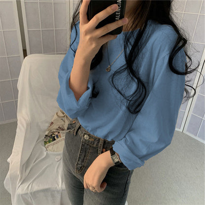 Damen Langarmshirt Lässiger Schnitt Zeitloses Design