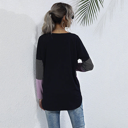 Damen Strickjacke Knopfleisten Norvielle Farbblock