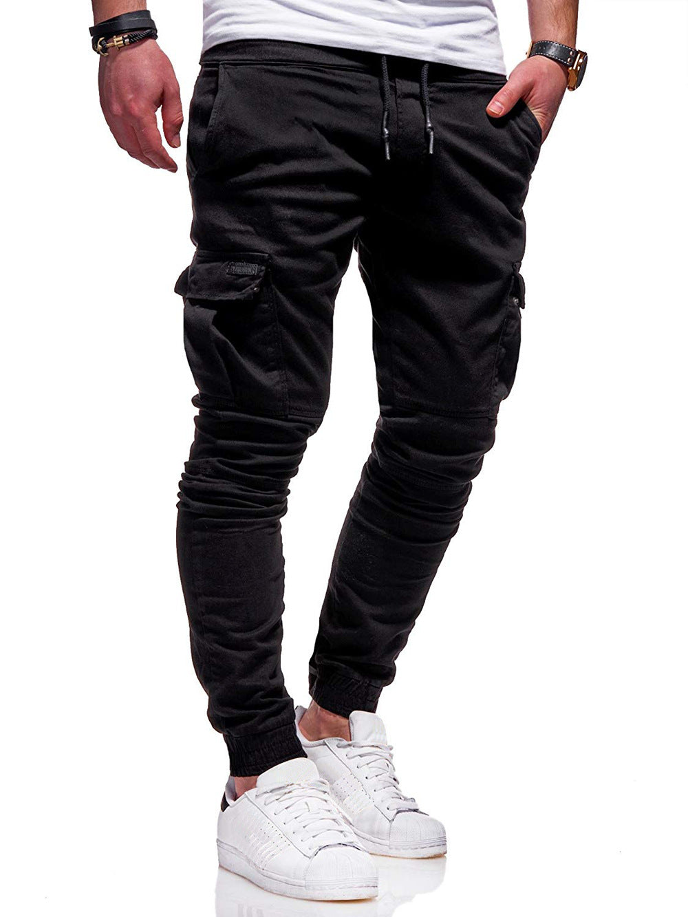 Herren Joggerhose Slim Fit Baumwolle