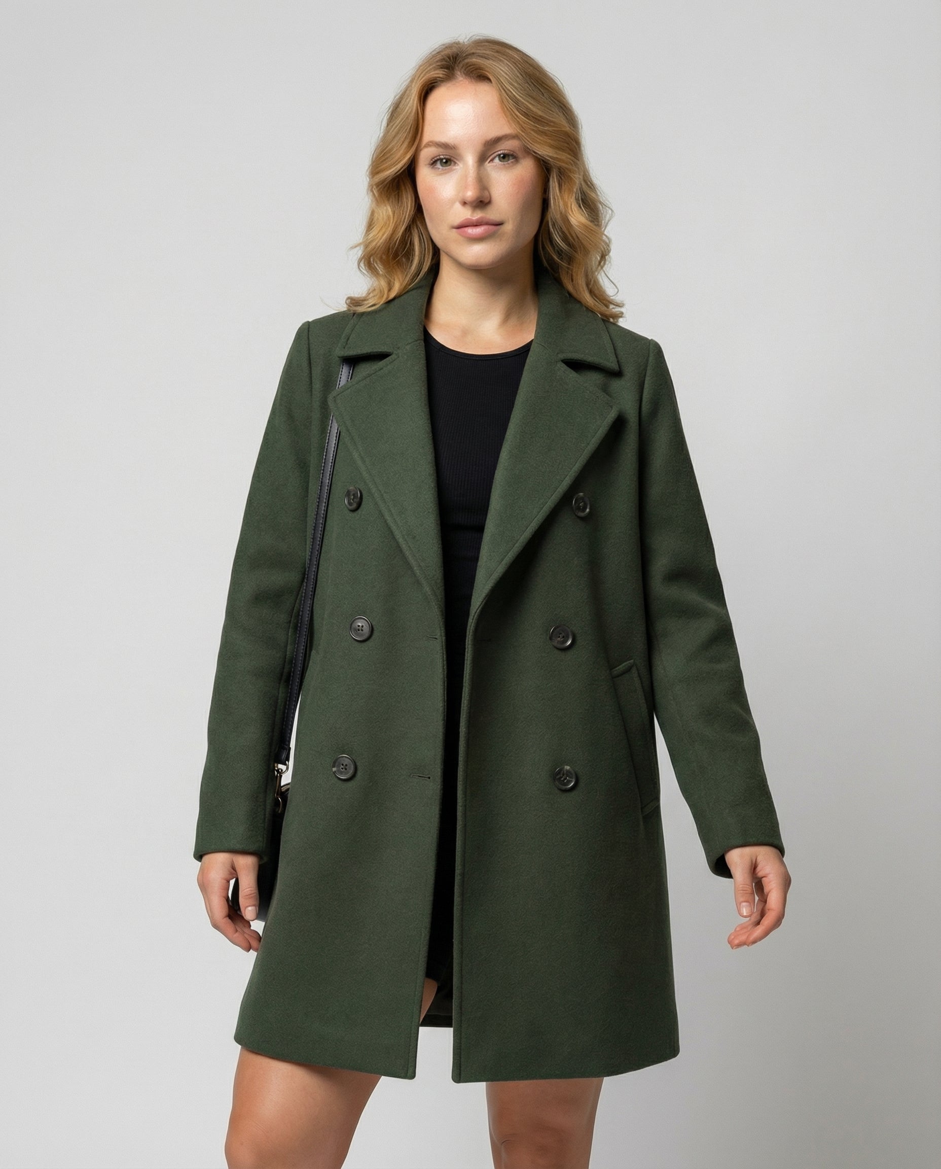 Damen Mantel Herbst Polyester Wärme Beige - Norvielle