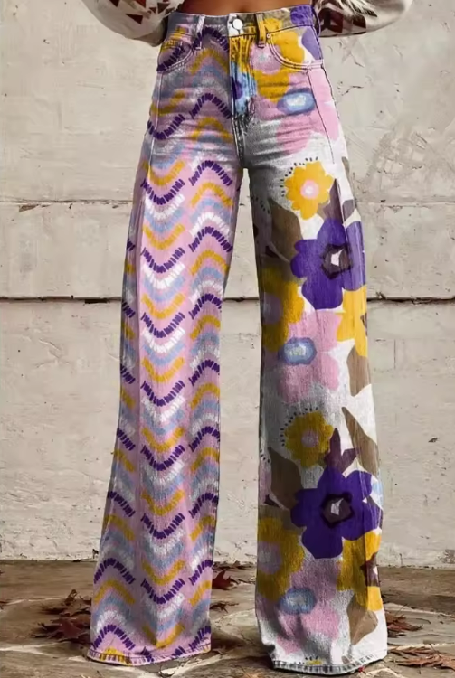 Isadora Damen Sommerhosen Blumenmuster - Norvielle