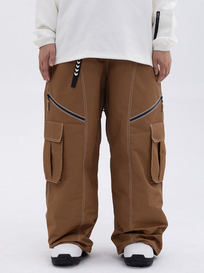 Damen Oversize Hose Baggy Beinform Cargotaschen - Norvielle