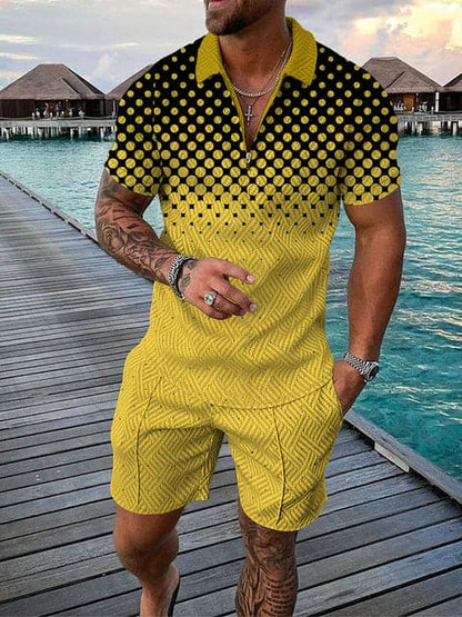 Herren Freizeit-Set Zweiteilig mit Aufdruck