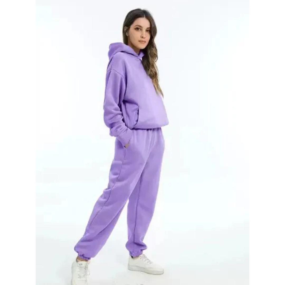Damen Trainingsset Zweiteilig Oversize Lässig
