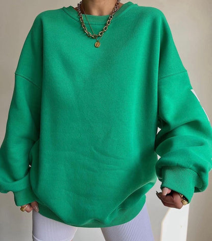 Damen Pullover Weite Passform Gleichmäßige Silhouette