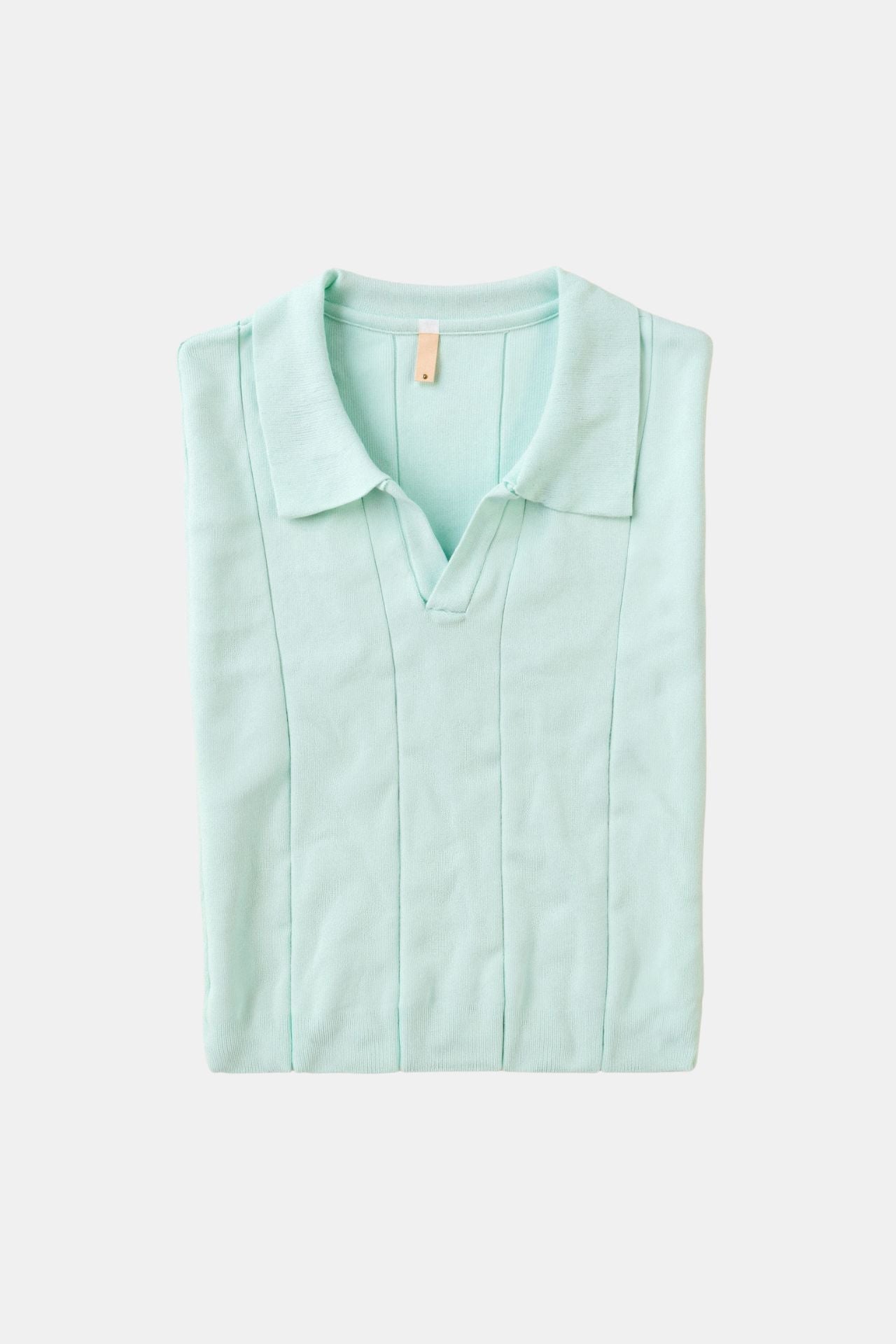 Herren Strickpolo Mintgrün