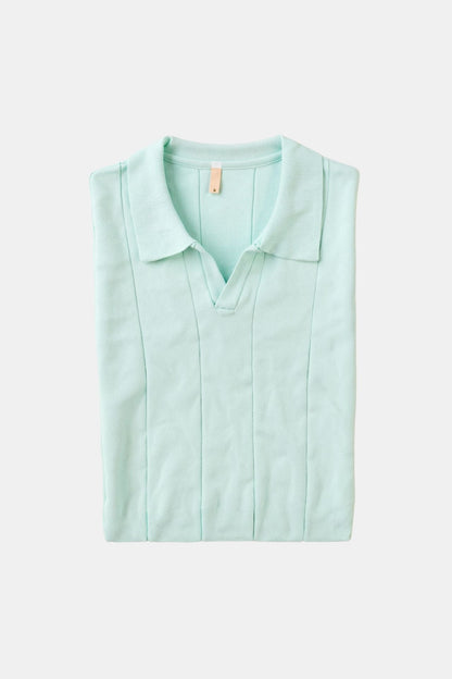 Herren Strickpolo Mintgrün