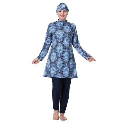 Burkini Badeanzug für Frauen Gedruckt 3XL 8XL