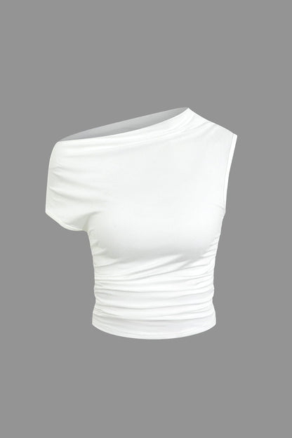 Damen One-Shoulder- und Minirock Set