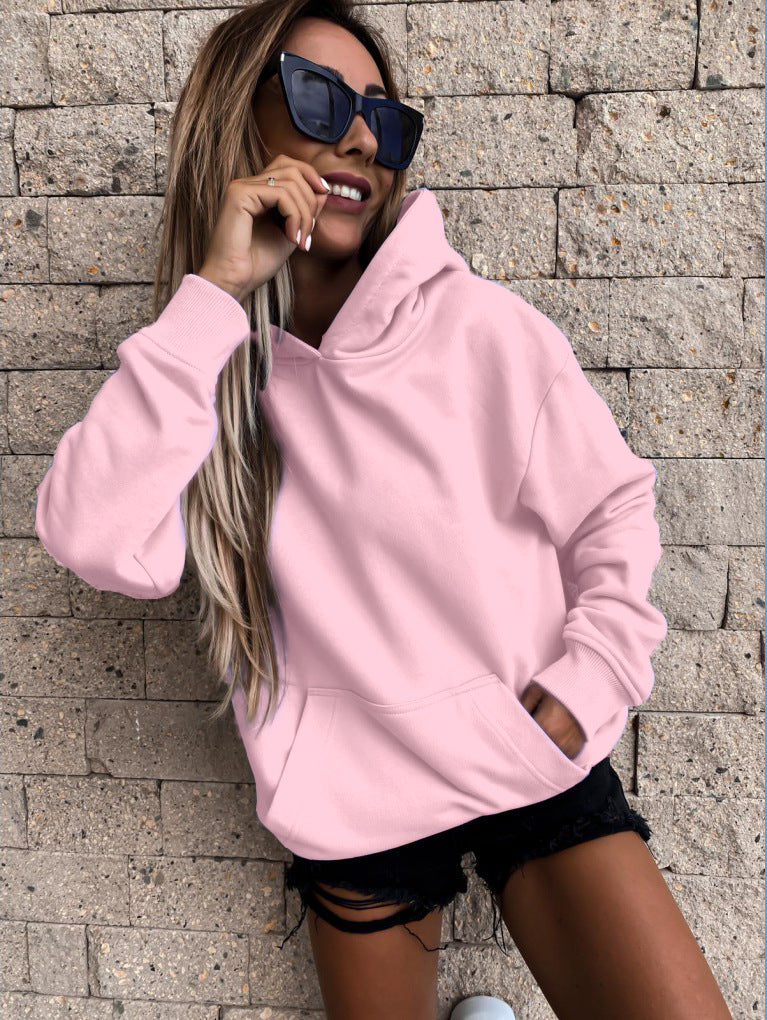 Damen Kapuzenpulli Weich Norvielle Beige