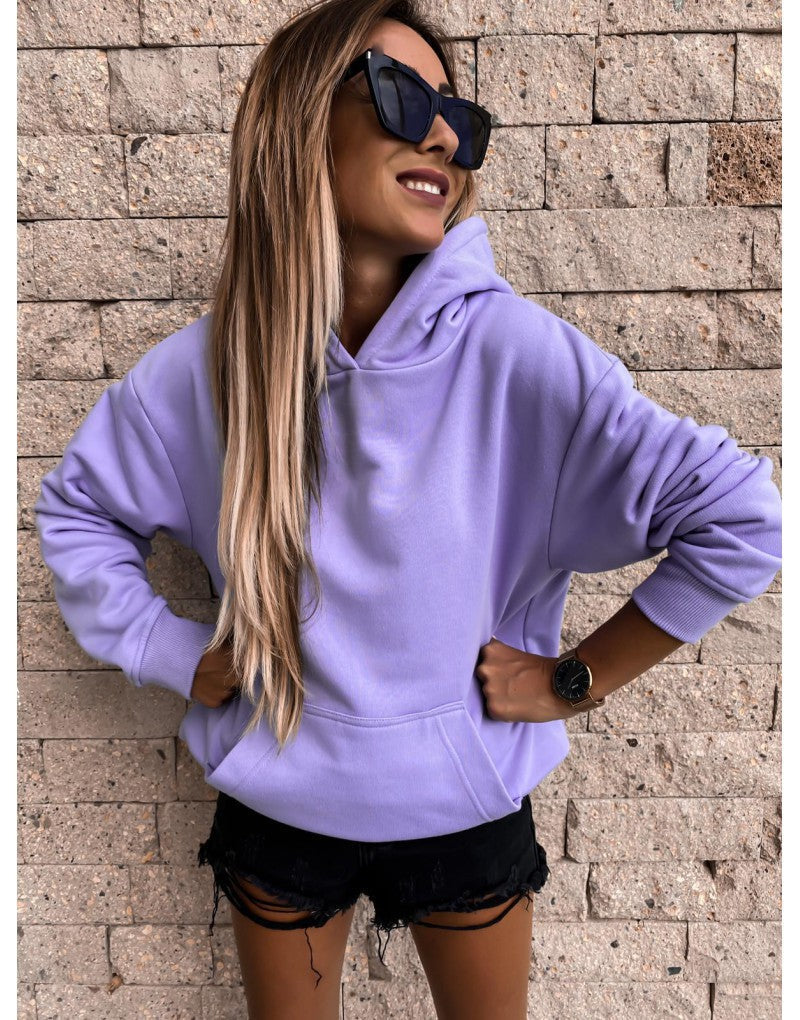 Damen Kapuzenpulli Weich Norvielle Beige