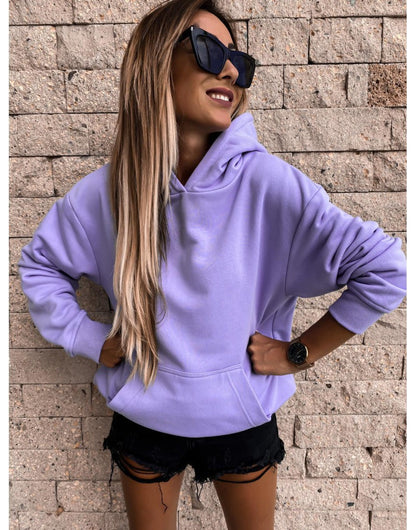 Damen Kapuzenpulli Weich Norvielle Beige