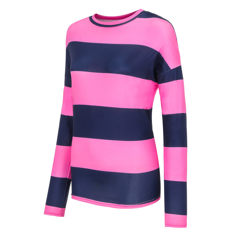 Damen Langarmshirt Streifenmuster Modern Norvielle
