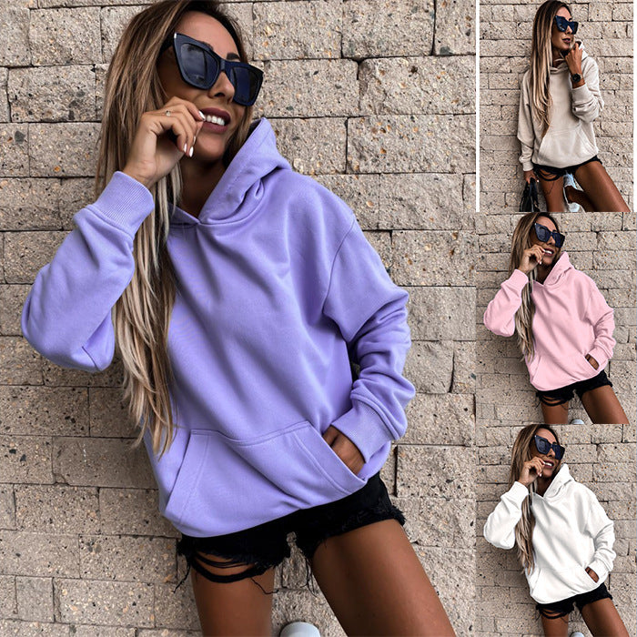 Damen Kapuzenpulli Weich Norvielle Beige - Norvielle