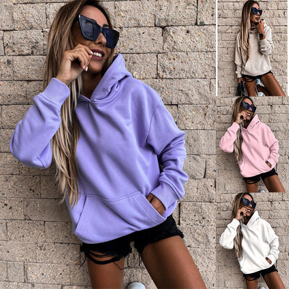 Damen Kapuzenpulli Weich Norvielle Beige - Norvielle