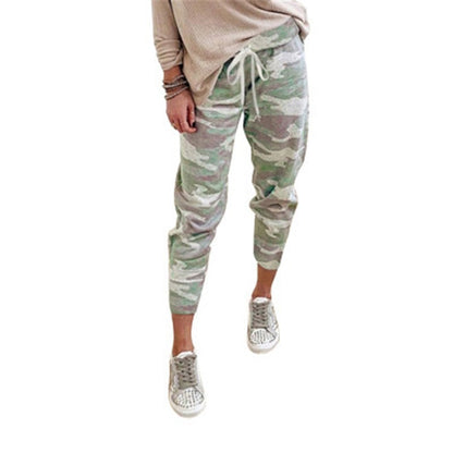 Damen Jogginghose Camouflage Elastischer Bund
