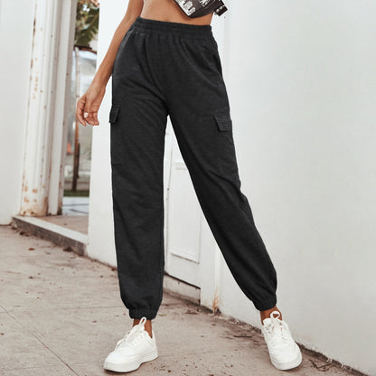 Damen Cargo-Hose Elastischer Bund Praktische Taschen Norvielle