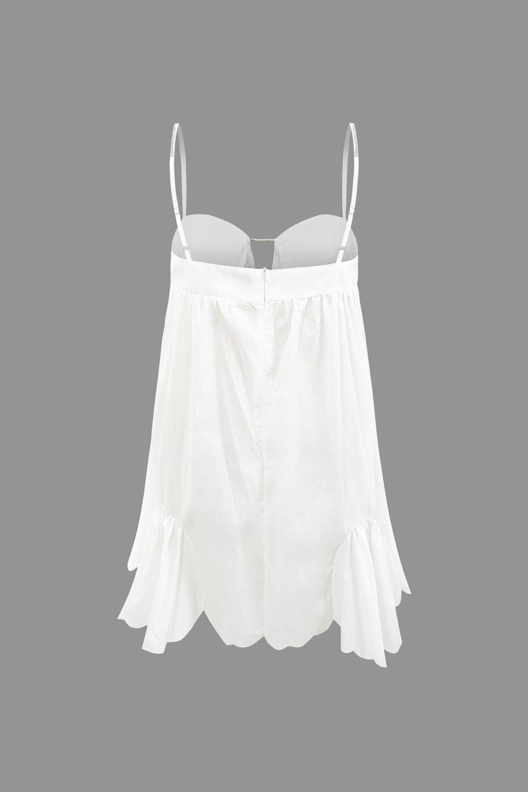 Damen Mini-Kleid Kristallbänder Elegant