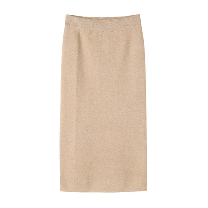 Damen Strickrock Midi Norvielle Figurbetonter Look