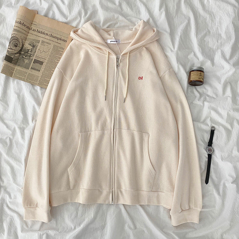 Damen Kapuzenpullover Lässig Reißverschluss Eingrifftaschen Norvielle